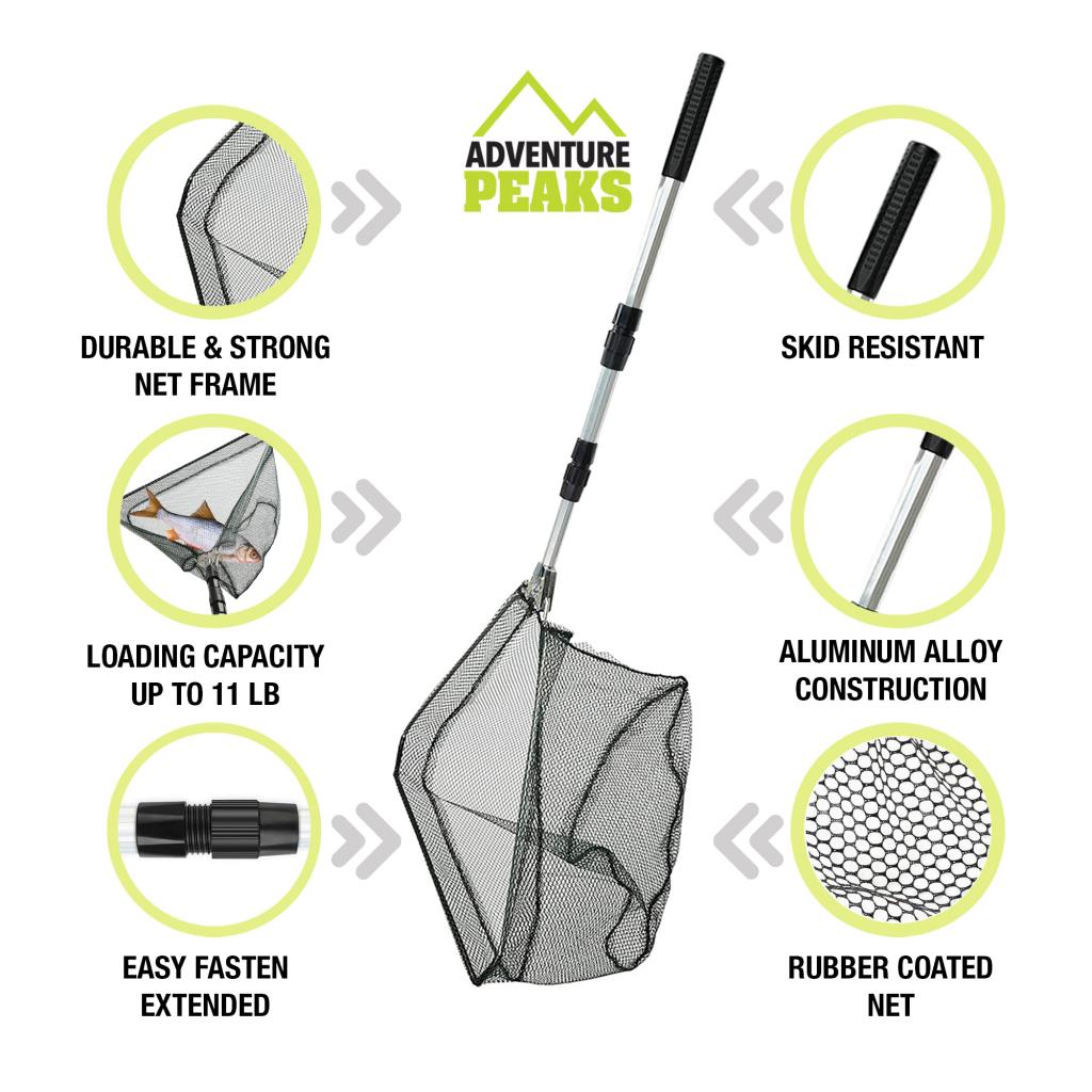 Telescopic Fishing Landing Net for Sea Coarse Game Fishing 63-150cm Aluminium Telescopic Fishing Landing Net for Sea Coarse Game Fishing 63-150cm Aluminium